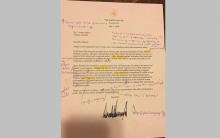 US teacher corrects Trump’s letter