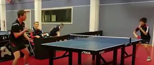 Teen goes viral for amazing table tennis shot