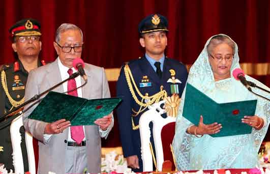 Hasina takes oath as PM for 4th term, forms 47-member council of ministers